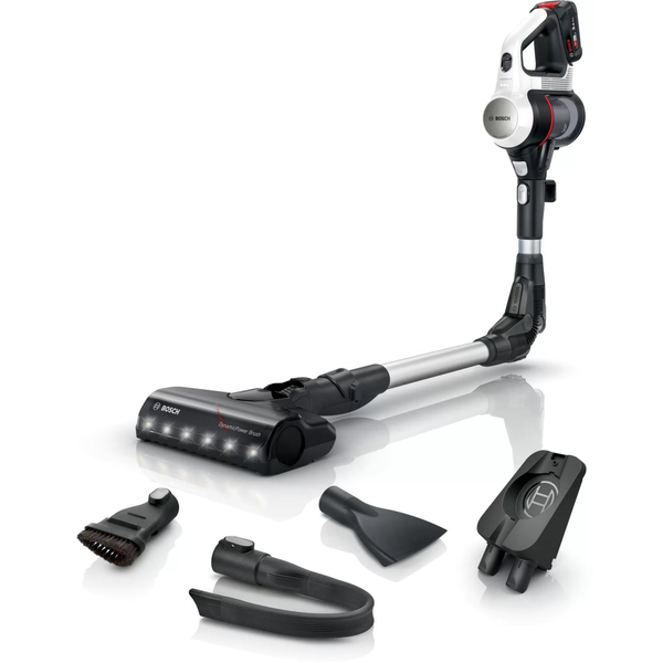 Bosch BBS711W tyčový vysavač / elektrický smeták Baterie Suchý Bezsáčkové 0,3 l Černá, Nerezová ocel, Bílá