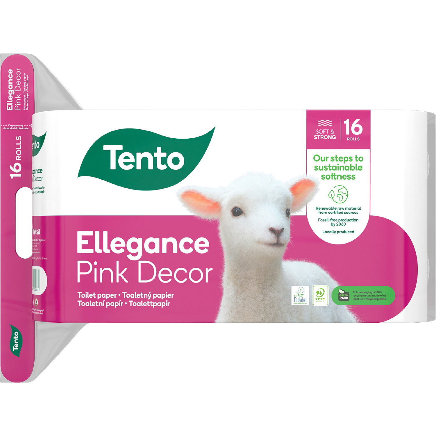 TENTO Ellegance Pink Decor (16 tekercs) (6414300090861)