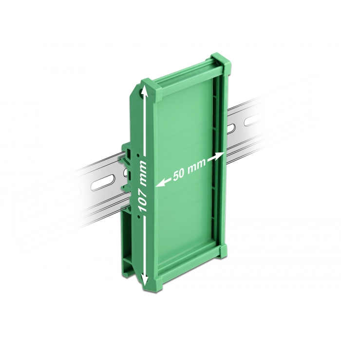 Delock Laprögzítő (107 mm) 5 cm hosszú DIN Rail-ekhez (66572) (66572)