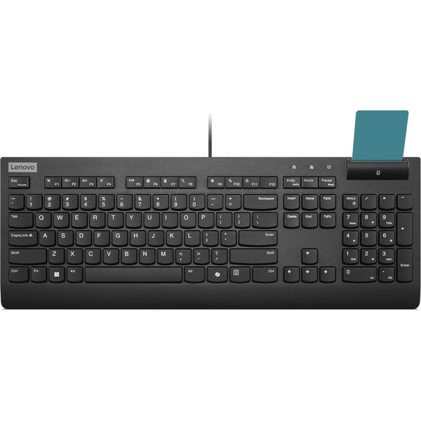 Lenovo Smartcard Wired keyboard II tastatur Kontor USB Tysk Sort