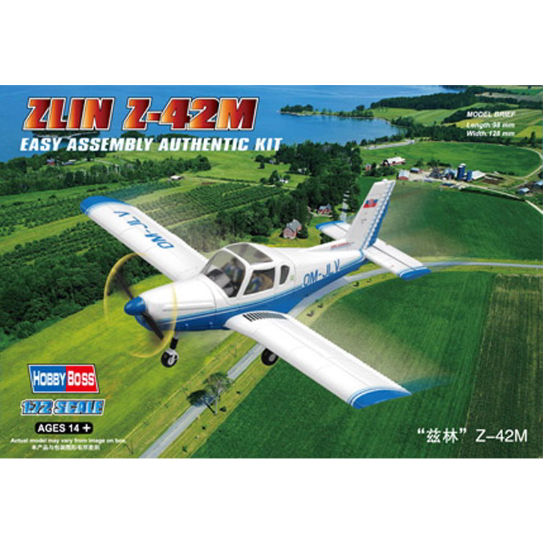 HobbyBoss ZLIN Z-42M repülőgép műanyag modell (1:72) (MHB-80231)