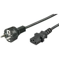Microconnect PE020418 cavo di alimentazione Nero 1,8 m Spina di alimentazione di tipo E+F Accoppiatore C13