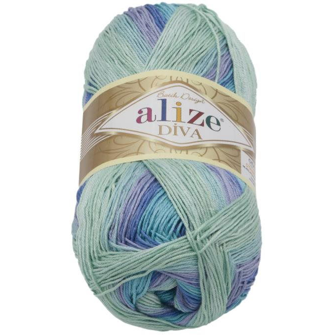 DIVA batik 100 g - 1767 kék, türkizkék (6905)