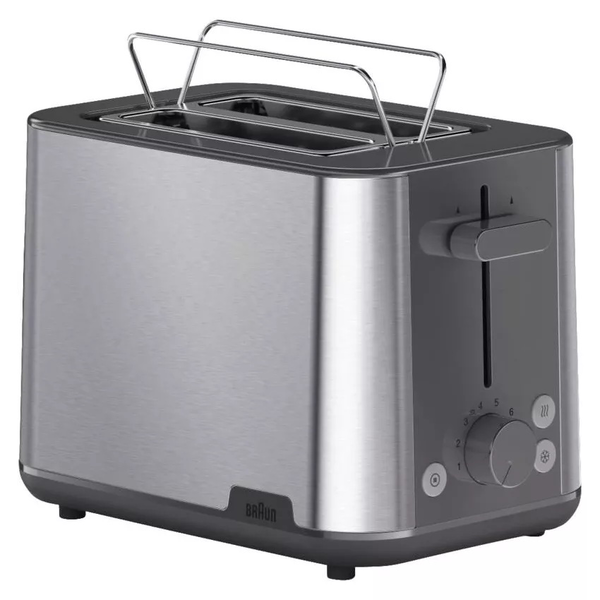 Toaster PurShine HT 1510 GY (edelstahl/grau, 900 Watt, für 2 Scheiben Toast)