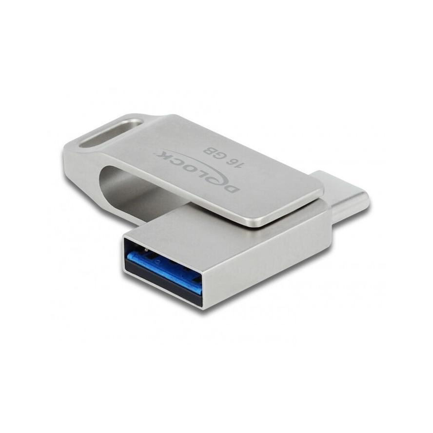USB kľúč Delock 54073 16 GB USB 3.2 sivý