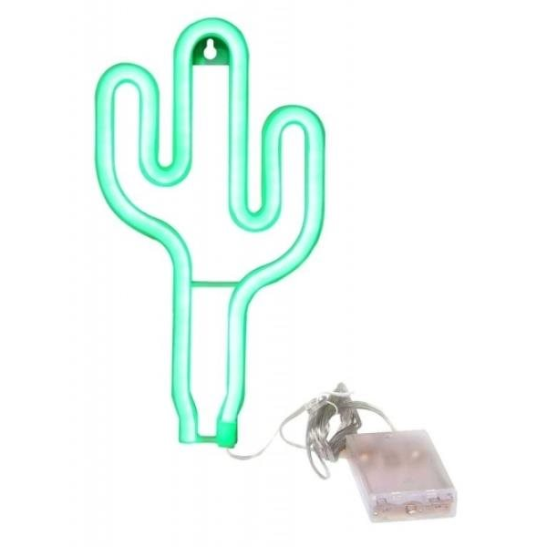 MDS Neonová LED lampa kaktus - zelená (ZD79)