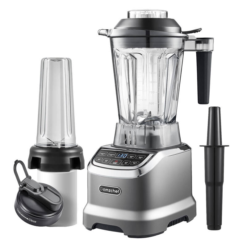 Amzchef ZM5003-GA Elektromos Turmixgép 1,8L / 1800 Watt - Szürke (ZM5003-GA)