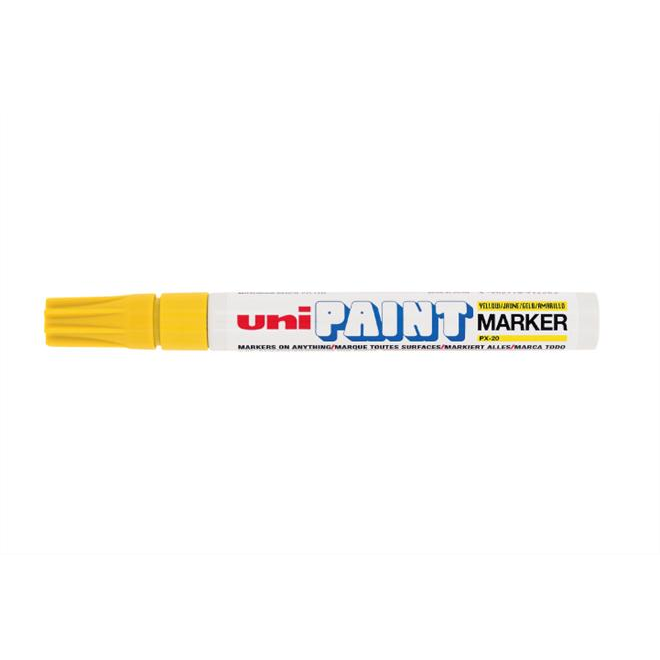 Uni PX-20 2.2-2.8mm Lakkmarker - Sárga (PX-20(L) YELLOW(EU))