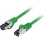 Пач корд Lanberg S/FTP cat.8.1 2m LSZH CU, бежов, пачуърк