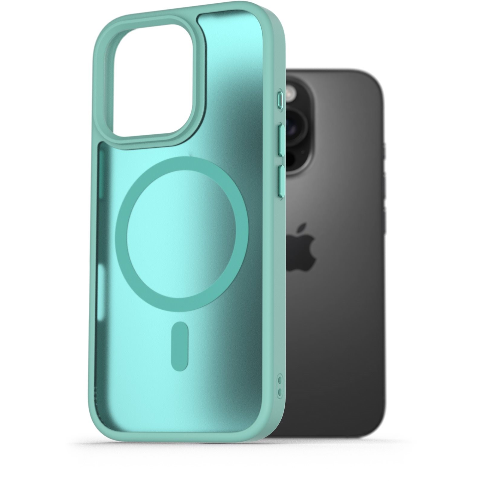 AlzaGuard Matte Case iPhone 16 Pro Magsafe kékeszöld tok (AGD-PCMM74T)