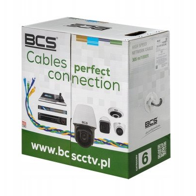 BCS-U/UTP-CAT6-LSOH BCS Kabel UTP kat. 6 LSOH box 305m