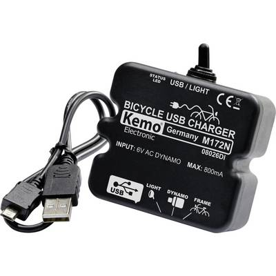 USB-s töltésszabályozó kerékpárhoz, KEMO M172N (M-172N - USB)