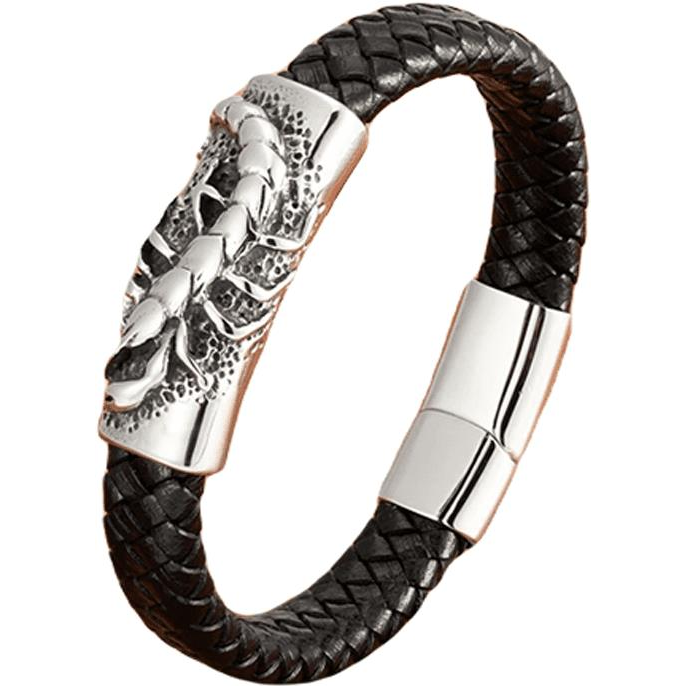 Predator Q1 bőr karkötő - BXG2121-1 - 21cm (2833)