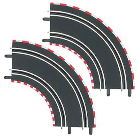 Carrera Go! : 1/90 fokos kanyar 2 db pályaelem Autópályához (20061603) (20061603)