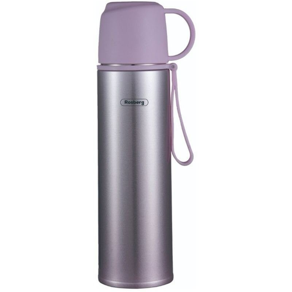 Mediclinics Termoss  nerūsējošais tērauds  0.5 L  violets  Rosberg 55R52010FP Tilpums: 0.5 L 55R52010FP (3800237047086)