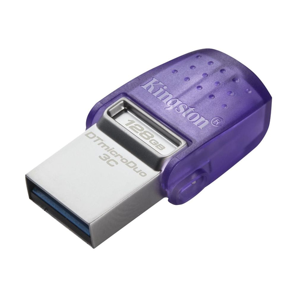 Pendrive Kingston Data Traveler 128 GB USB 3.0, USB 3.1 typ C fialový
