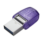Pendrive Kingston Data Traveler 128 GB USB 3.0, USB 3.1 typ C fialový