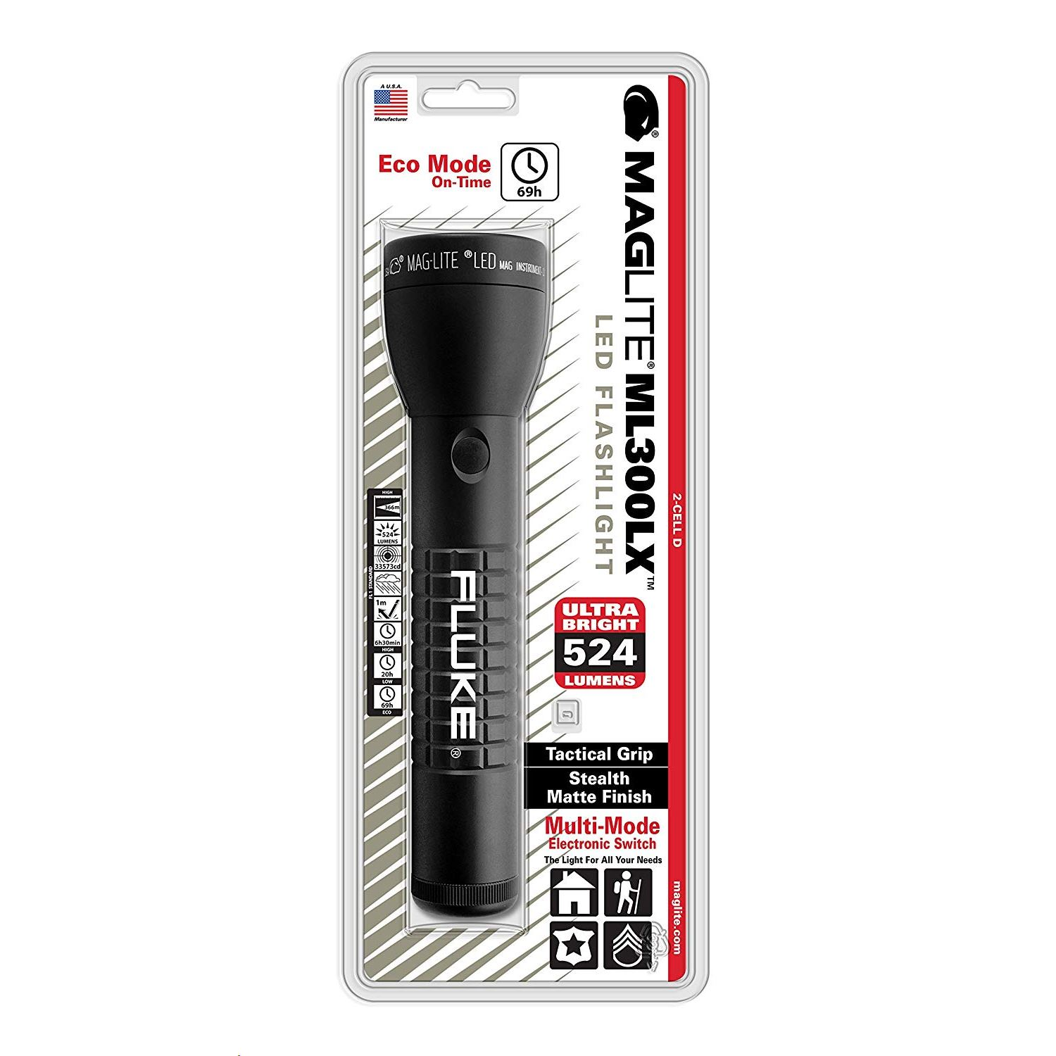 Maglite ML300LX 2D LED elemlámpa fekete dobozos (ML300LX-S2CC6) (ML300LX-S2CC6)