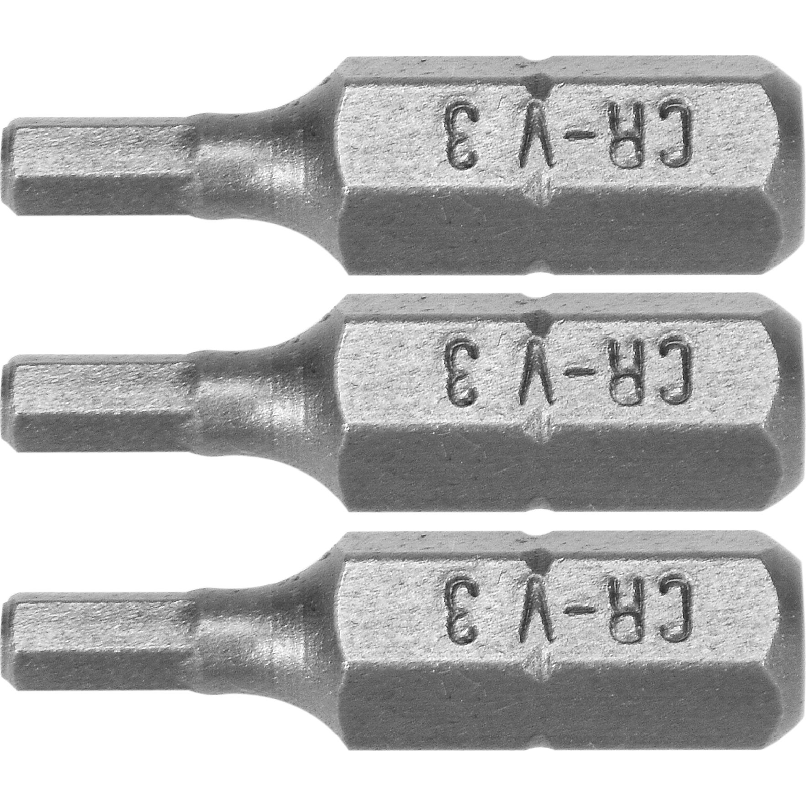Dedra 18A04H30-03 Csavarhúzó Bitek Hex, 25 mm, 3 Darab/Csomag (18A04H30-03)