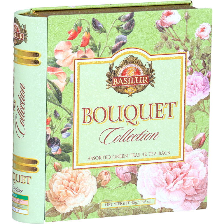 Basilur Book Assorted 32 Bouquet 32 × 1,5 g plech (4792252915084)