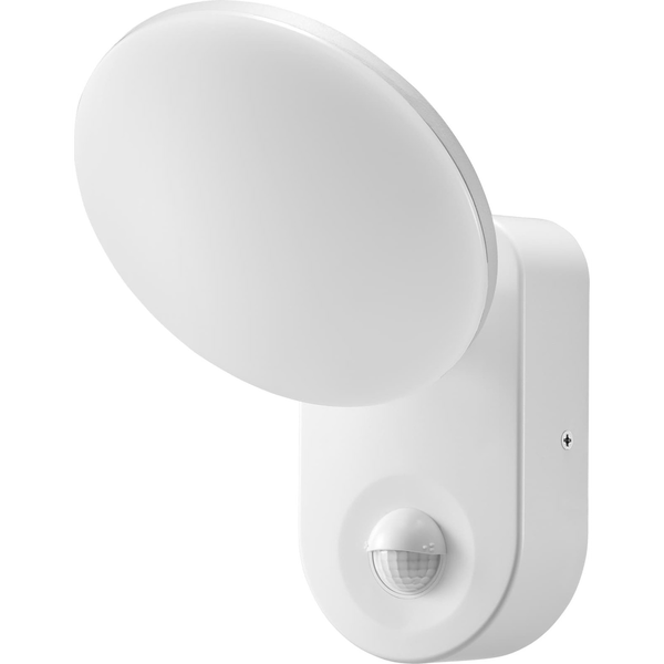 Kinkiet Orno RIOLIT LED 15W, oprawa ogrodowa z czujnikiem ruchu, 1100lm, IP65, 4000K, biała