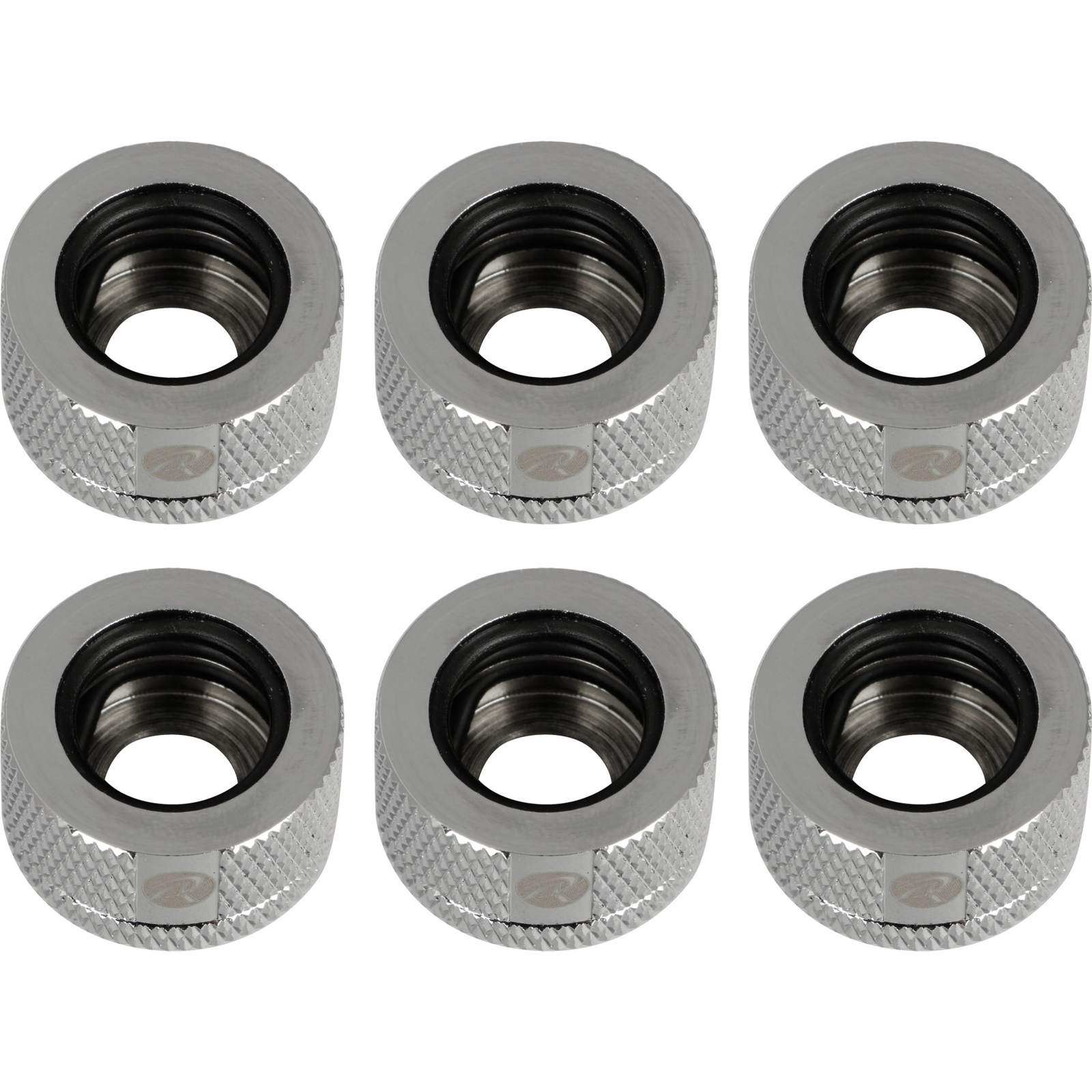 Raijintek D141806 Pelias Fitting - 14mm - Ezüst (6db / csomag) (0R40B00232)