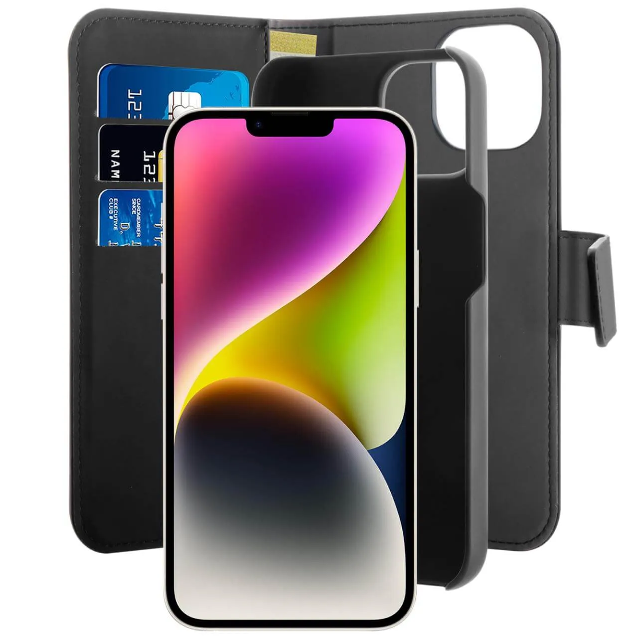 Puro Book Apple iPhone 14 Plus Magsafe Flip Tok - Fekete (PUIPC1467BKMAG1BLK)