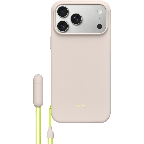 APPLE Beats MagSafe rögzítésű kameravezérlő kompatibilis tok támasszal iPhone 17 Pro Max mészkőszürke