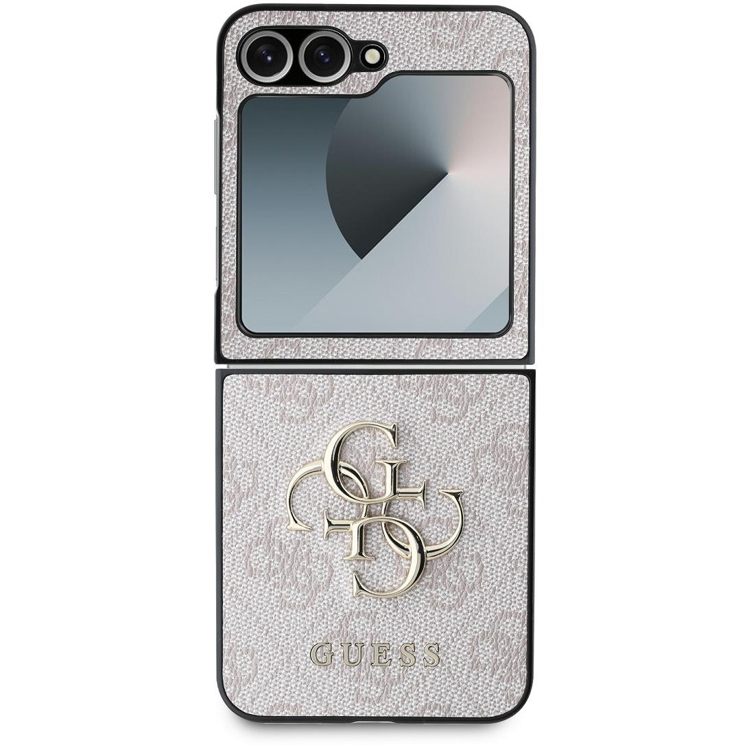 Guess PU 4G Metal Logo Samsung Galaxy Z Flip6 Pink tok (GUHCZF64GMGPI)