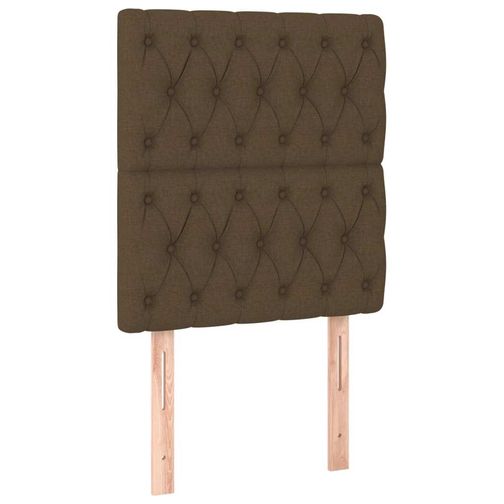 2 db sötétbarna szövet fejtámla 80x7x78/88 cm (3116645)
