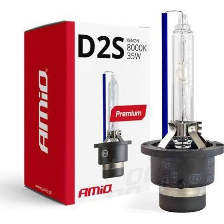  AMiO Żarówka ksenonowa, żarnik xenon D2S 8000K Premium