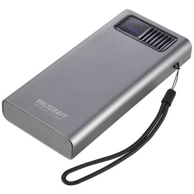 VOLTCRAFT PB PD65WLCD-20000 Powerbank 20000 mAh Fast Charge, Power Delivery 2.0 LiPo Szürke-metál (VC-14685865) (VC-14685865)