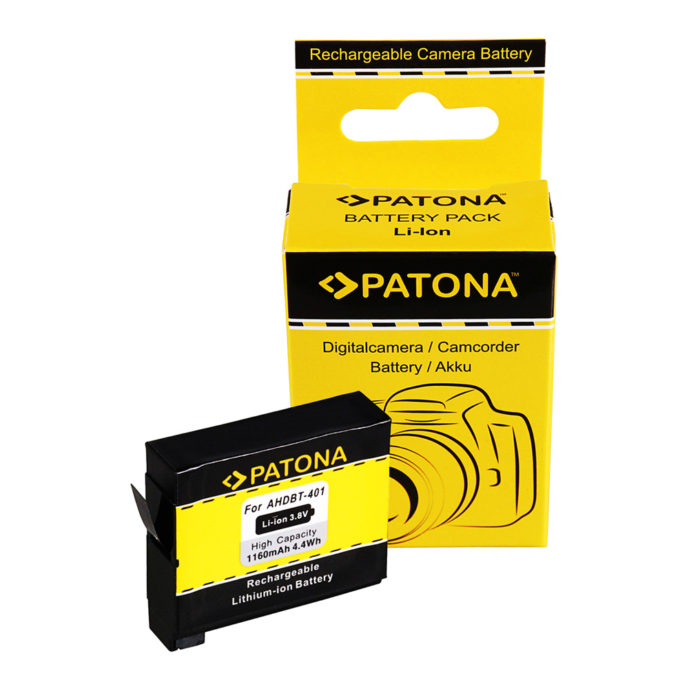 Patona PT1235 Pro GoPro Hero 4 AHDBT-401 1160mAh Li-Ion Akciókamera akkumulátor (PT1235)