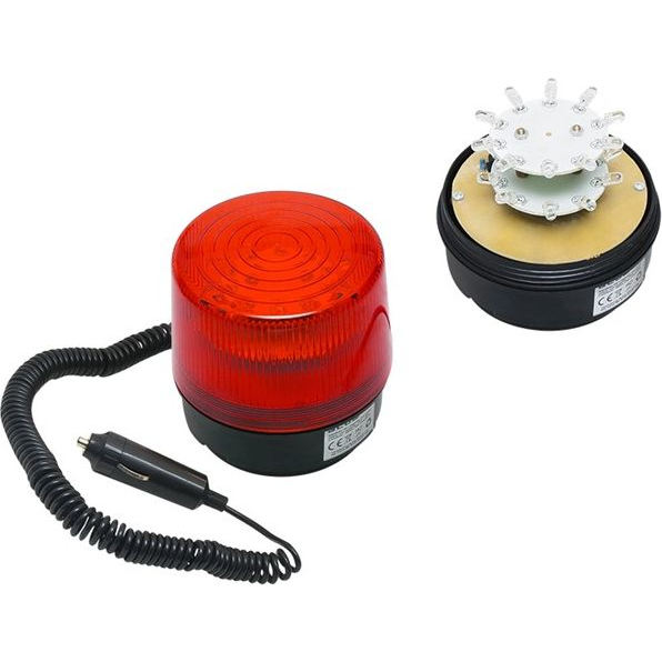 26-427# Optikai Jelzőfény Led 12v Mágnes Piros (26-427#)