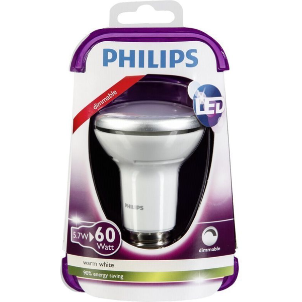 Consumer LED reflector 5.7-60W E27 827 230V R63 36D DIM