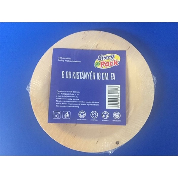 15047 18cm 6 db/cs fa lapostányér (15047)