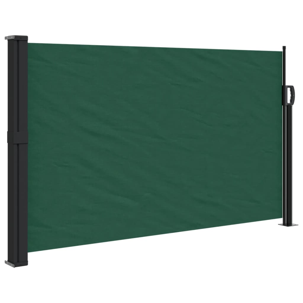 sötétzöld behúzható oldalsó napellenző 120 x 500 cm (4004410)