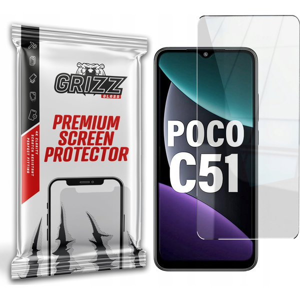  GrizzGlass Szkło hybrydowe GrizzGlass HybridGlass Xiaomi Poco C51