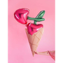 PartyDeco Balon foliowy Wiśnie, 88x73cm, mix one size