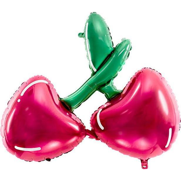 PartyDeco Balon foliowy Wiśnie, 88x73cm, mix one size
