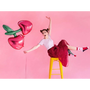PartyDeco Balon foliowy Wiśnie, 88x73cm, mix one size