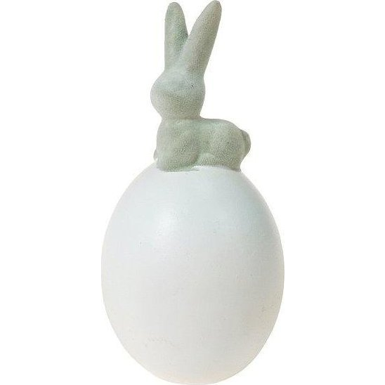 Figurka ceramiczna jajko z zającem MIX