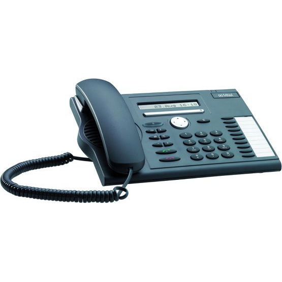 Mitel MiVoice 5361 digitales Systemtel. Rendszertelefon, VoIP LC kijelző Fekete