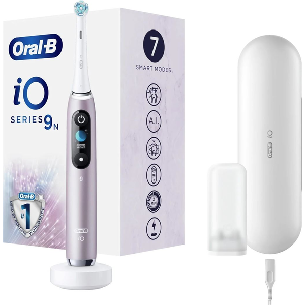 Braun Oral-B iO9N elektromos fogkefe Rose Quartz (4210201303107)
