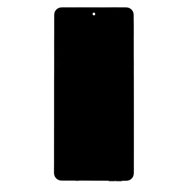 LCD kijelző + érintő egység + előlap tok Samsung M556 Galaxy M55 5G készülékhez fekete