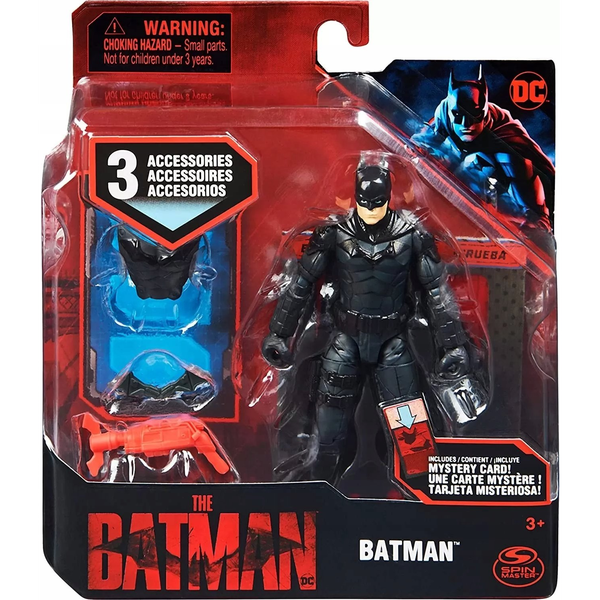 DC Comics, DC Comics: The Batman játékfigura kiegészítőkkel 10cm - Fiúknak, 4 éves kortól