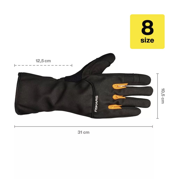 Fiskars 1071152 kerti védőkesztyű hosszított szárral 8-es méret