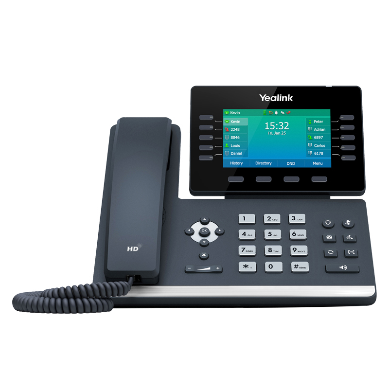 Yealink SIP-T54W IP telefon Fekete 10 sorok LCD Wi-Fi (1301081)