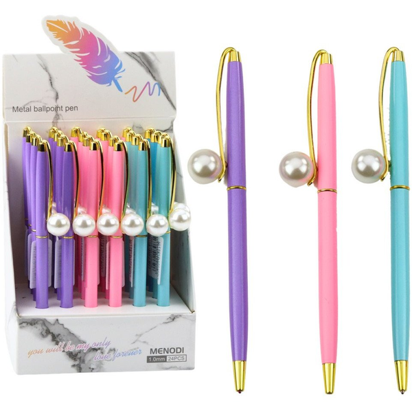 Fém Golyóstoll Automata Pearl Blue Tinta 1.0mm Mix – 21568
