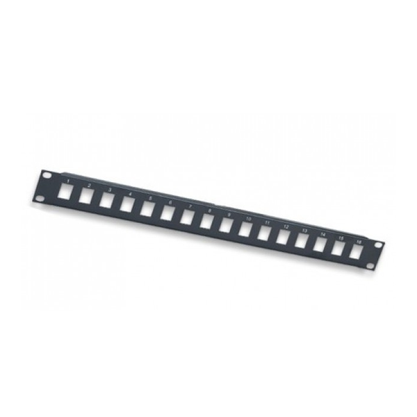 Пач панел с 16 порта, Intellinet, Keystone, сив
